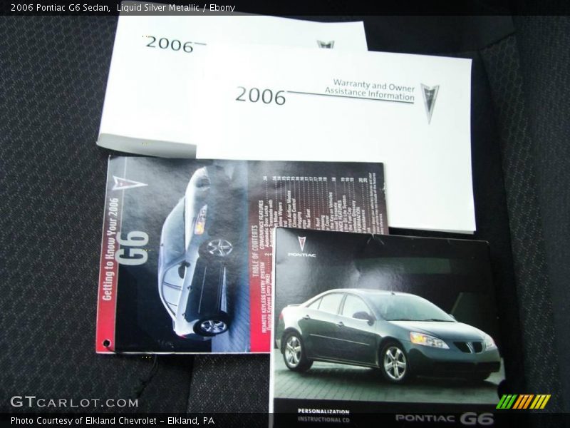 Liquid Silver Metallic / Ebony 2006 Pontiac G6 Sedan