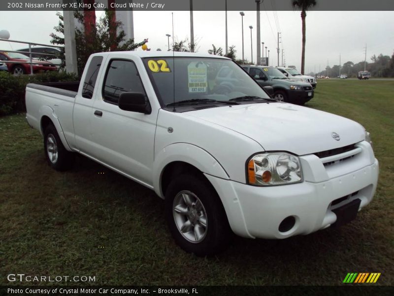 Cloud White / Gray 2002 Nissan Frontier XE King Cab