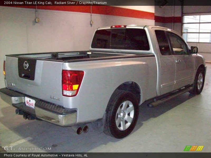 Radiant Silver / Graphite/Titanium 2004 Nissan Titan LE King Cab
