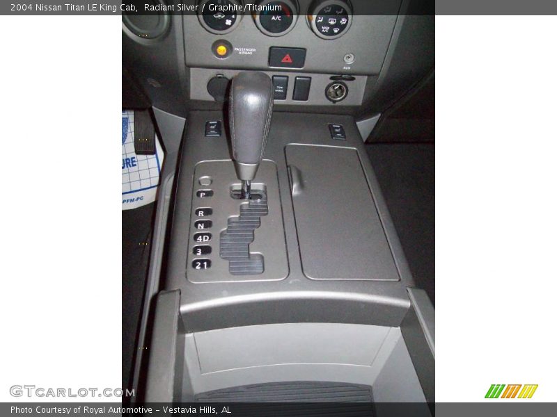 Radiant Silver / Graphite/Titanium 2004 Nissan Titan LE King Cab