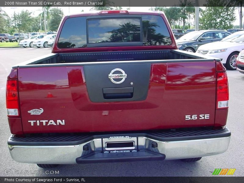 Red Brawn / Charcoal 2008 Nissan Titan SE Crew Cab