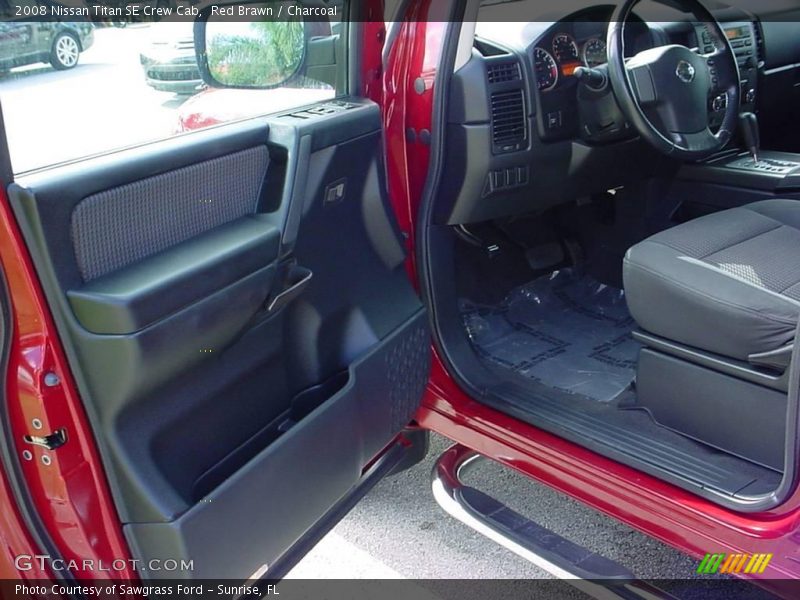 Red Brawn / Charcoal 2008 Nissan Titan SE Crew Cab