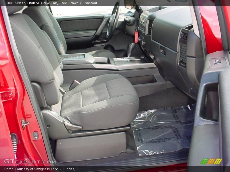 Red Brawn / Charcoal 2008 Nissan Titan SE Crew Cab
