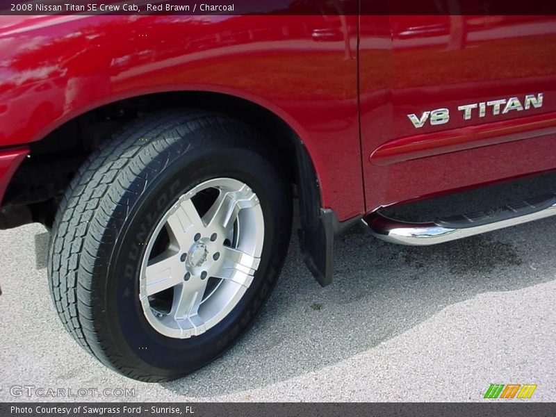 Red Brawn / Charcoal 2008 Nissan Titan SE Crew Cab