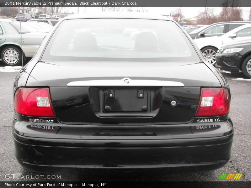 Black Clearcoat / Dark Charcoal 2001 Mercury Sable LS Premium Sedan