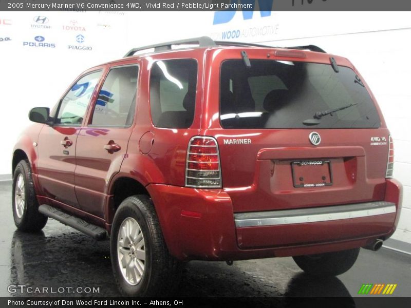 Vivid Red / Pebble/Light Parchment 2005 Mercury Mariner V6 Convenience 4WD