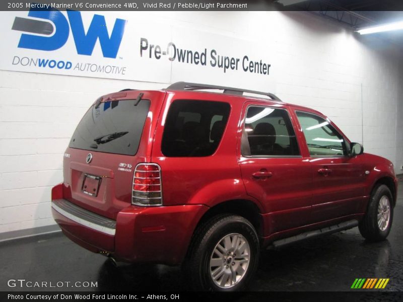 Vivid Red / Pebble/Light Parchment 2005 Mercury Mariner V6 Convenience 4WD