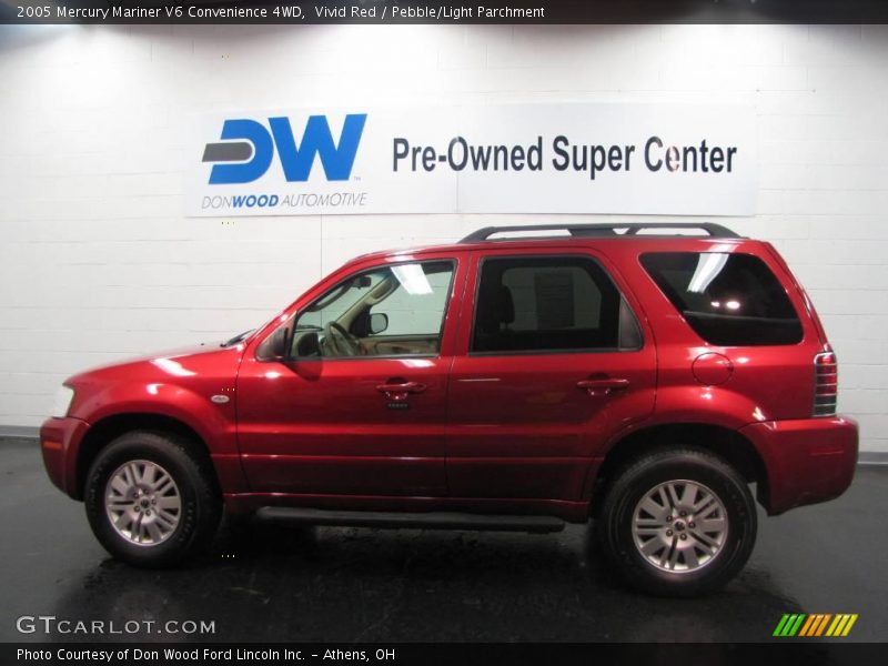 Vivid Red / Pebble/Light Parchment 2005 Mercury Mariner V6 Convenience 4WD