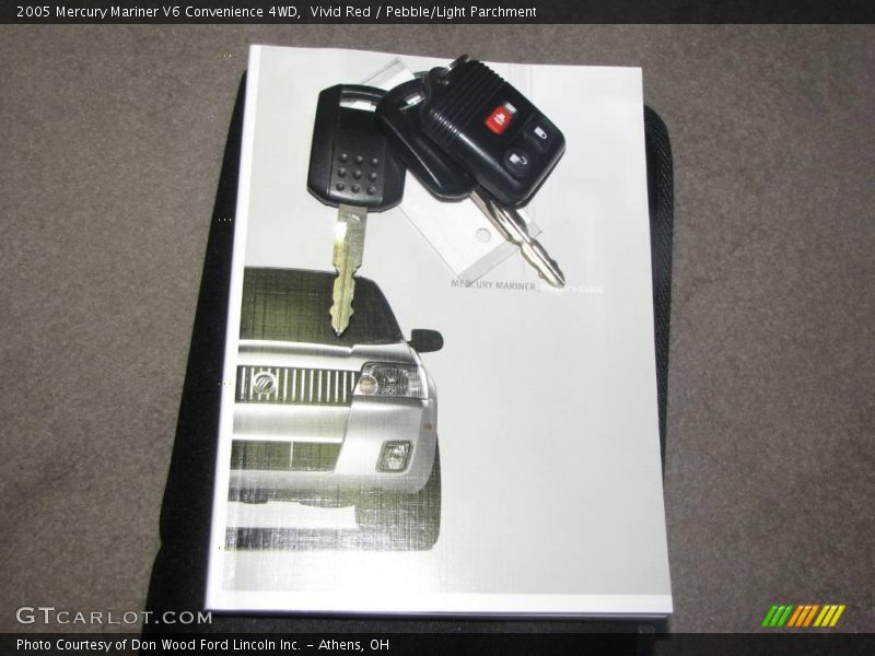 Vivid Red / Pebble/Light Parchment 2005 Mercury Mariner V6 Convenience 4WD