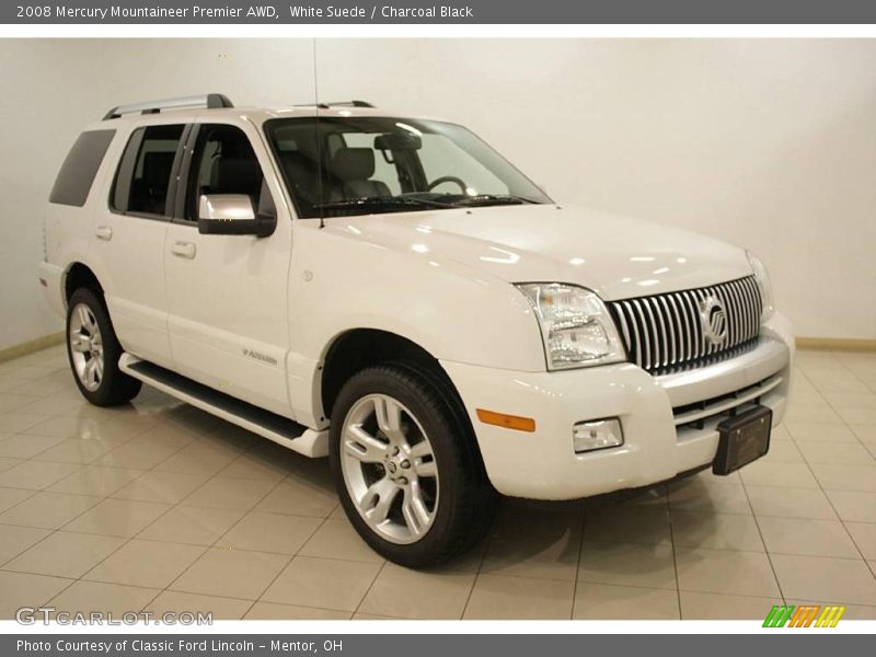 White Suede / Charcoal Black 2008 Mercury Mountaineer Premier AWD