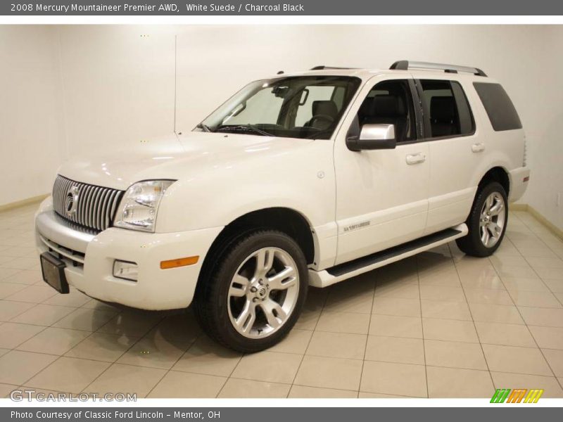 White Suede / Charcoal Black 2008 Mercury Mountaineer Premier AWD