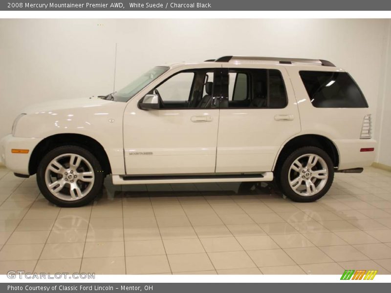 White Suede / Charcoal Black 2008 Mercury Mountaineer Premier AWD