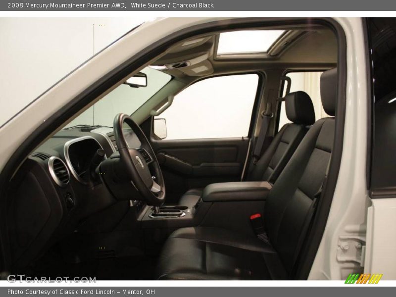White Suede / Charcoal Black 2008 Mercury Mountaineer Premier AWD