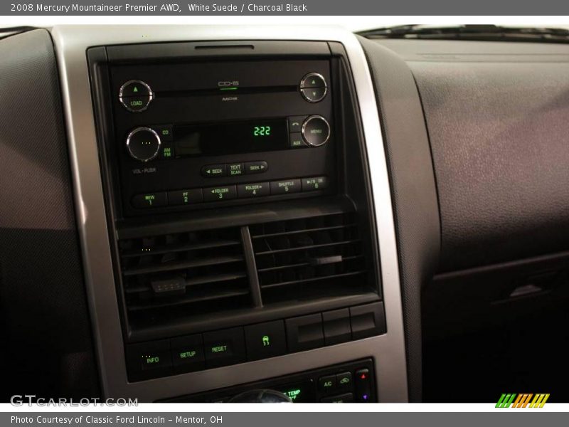 White Suede / Charcoal Black 2008 Mercury Mountaineer Premier AWD