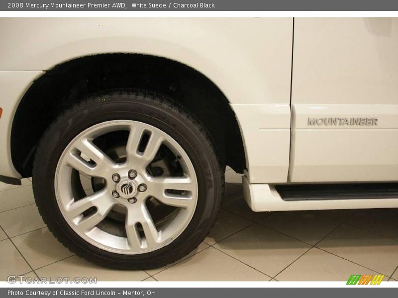 White Suede / Charcoal Black 2008 Mercury Mountaineer Premier AWD