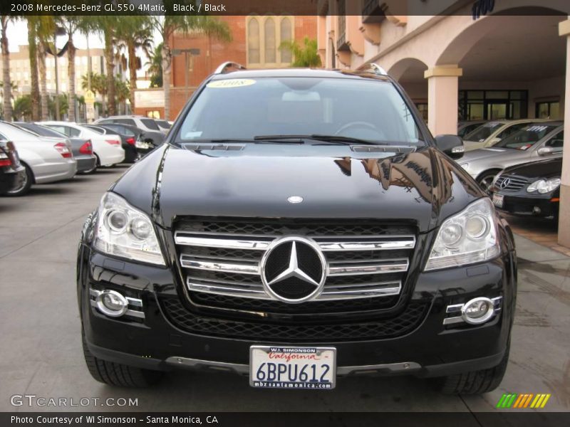 Black / Black 2008 Mercedes-Benz GL 550 4Matic