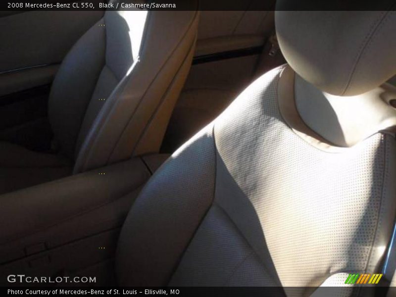 Black / Cashmere/Savanna 2008 Mercedes-Benz CL 550