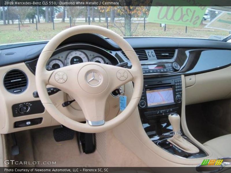 Diamond White Metallic / Cashmere 2009 Mercedes-Benz CLS 550