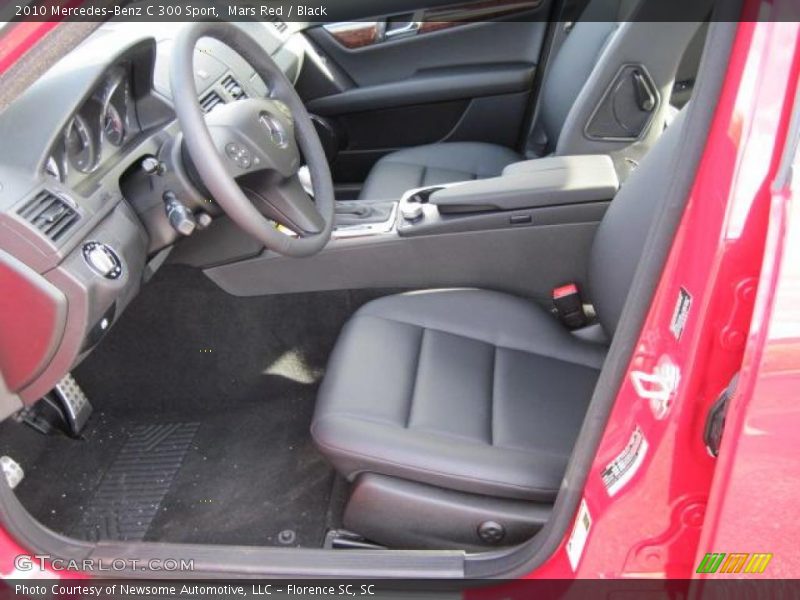 Mars Red / Black 2010 Mercedes-Benz C 300 Sport