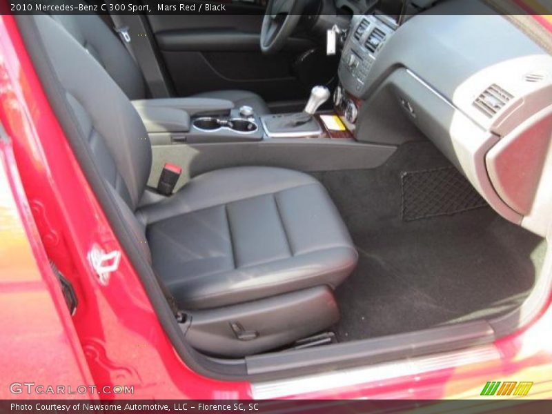 Mars Red / Black 2010 Mercedes-Benz C 300 Sport