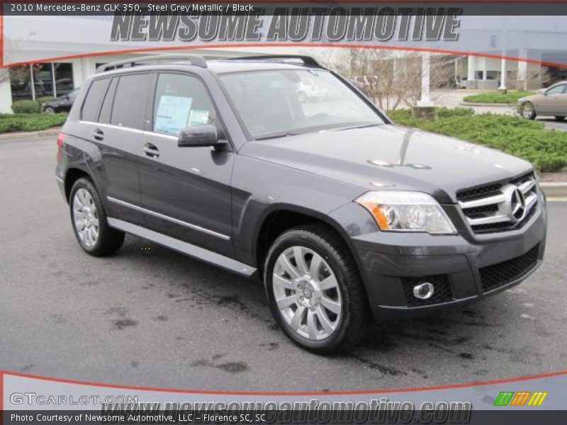Steel Grey Metallic / Black 2010 Mercedes-Benz GLK 350