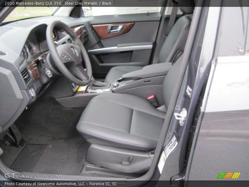Steel Grey Metallic / Black 2010 Mercedes-Benz GLK 350