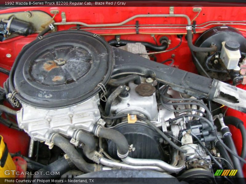 Blaze Red / Gray 1992 Mazda B-Series Truck B2200 Regular Cab