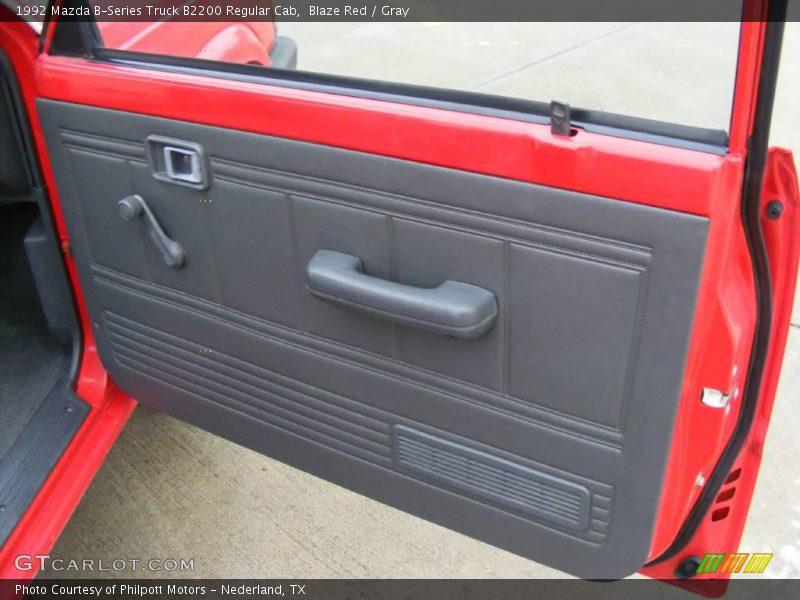 Blaze Red / Gray 1992 Mazda B-Series Truck B2200 Regular Cab