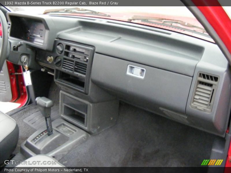 Blaze Red / Gray 1992 Mazda B-Series Truck B2200 Regular Cab