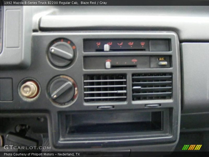 Blaze Red / Gray 1992 Mazda B-Series Truck B2200 Regular Cab