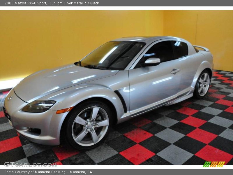 Sunlight Silver Metallic / Black 2005 Mazda RX-8 Sport
