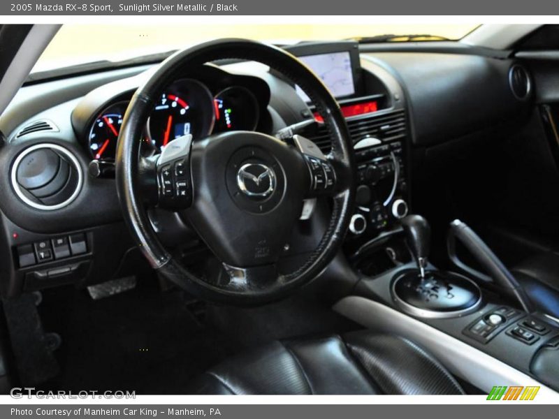 Sunlight Silver Metallic / Black 2005 Mazda RX-8 Sport
