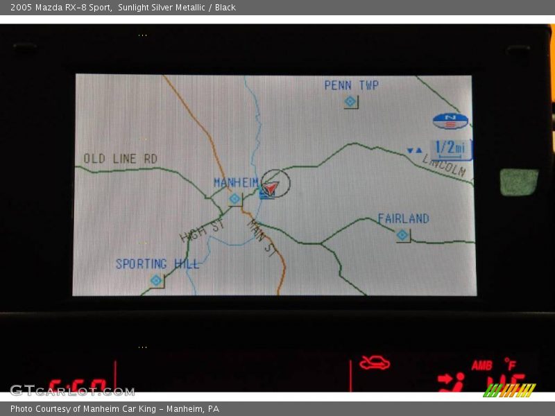 Sunlight Silver Metallic / Black 2005 Mazda RX-8 Sport