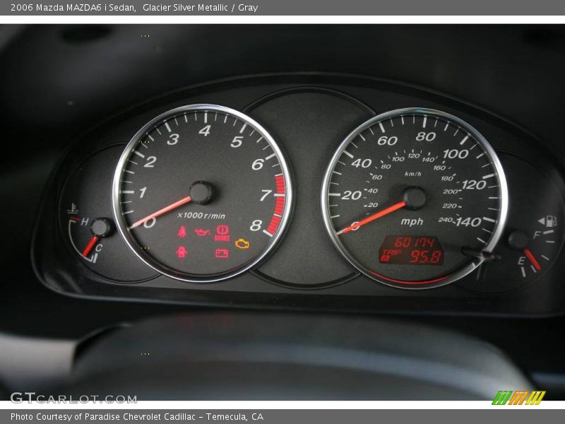Glacier Silver Metallic / Gray 2006 Mazda MAZDA6 i Sedan