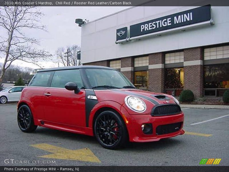 Chili Red / Rooster Red Leather/Carbon Black 2010 Mini Cooper S Hardtop