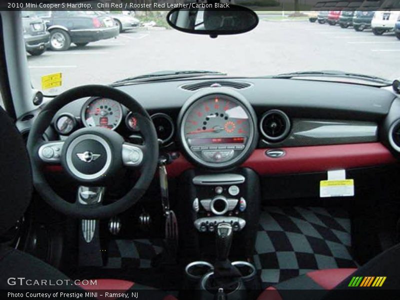 Chili Red / Rooster Red Leather/Carbon Black 2010 Mini Cooper S Hardtop