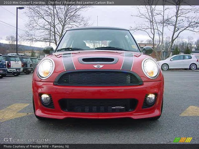 Chili Red / Rooster Red Leather/Carbon Black 2010 Mini Cooper S Hardtop