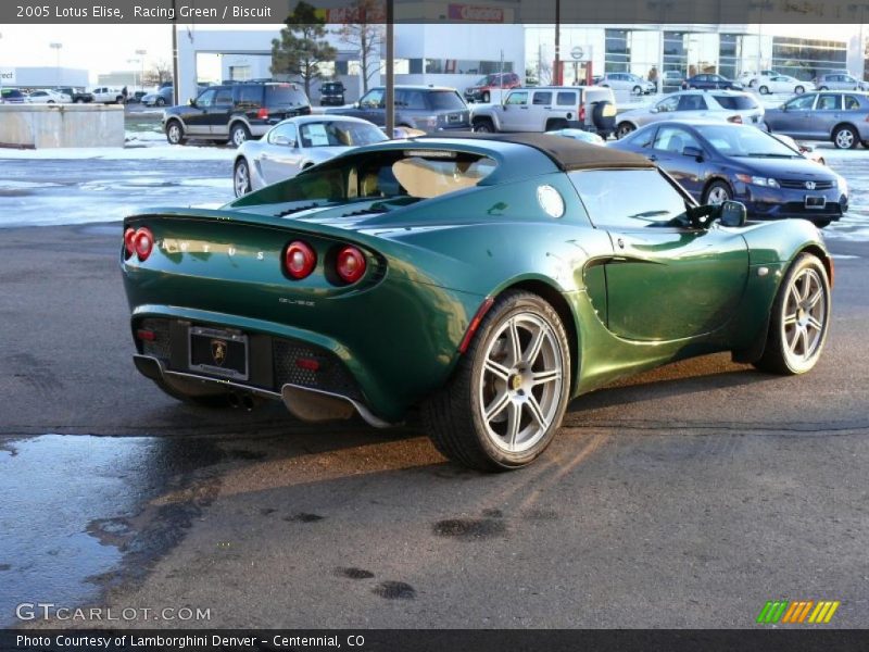 Racing Green / Biscuit 2005 Lotus Elise