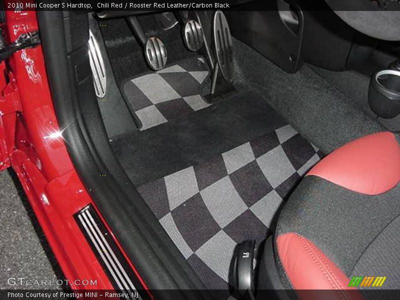 Chili Red / Rooster Red Leather/Carbon Black 2010 Mini Cooper S Hardtop