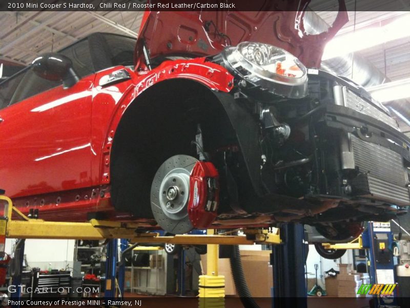 Chili Red / Rooster Red Leather/Carbon Black 2010 Mini Cooper S Hardtop