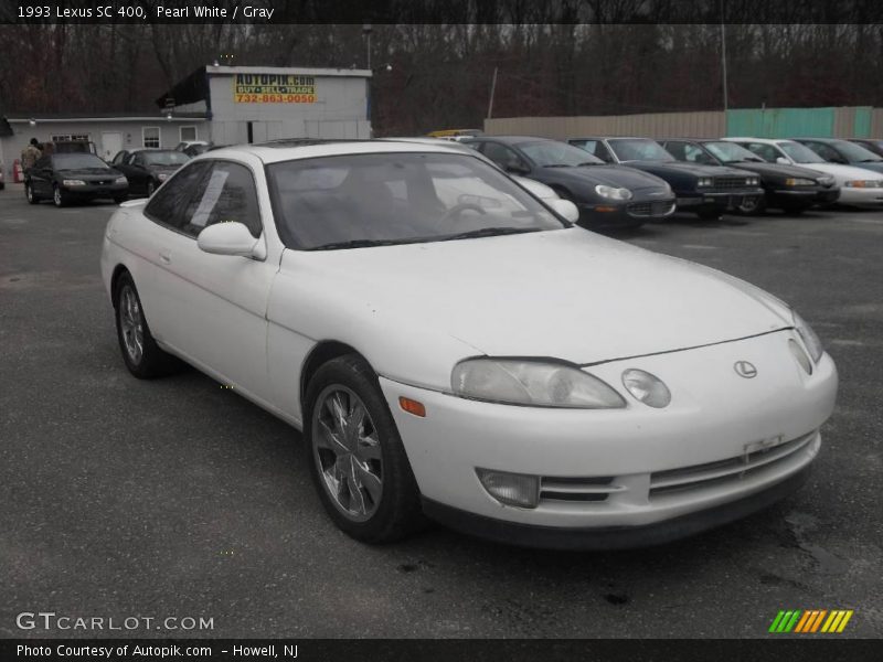 Pearl White / Gray 1993 Lexus SC 400