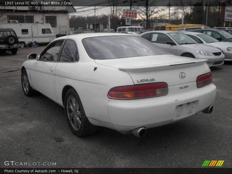Pearl White / Gray 1993 Lexus SC 400