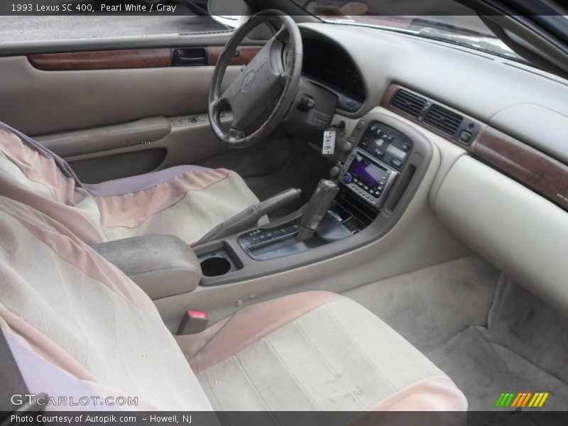 Pearl White / Gray 1993 Lexus SC 400