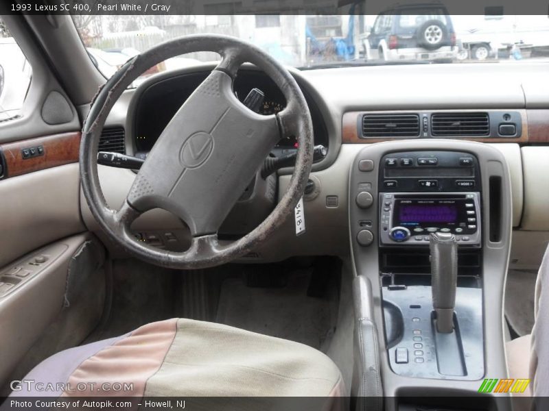 Pearl White / Gray 1993 Lexus SC 400