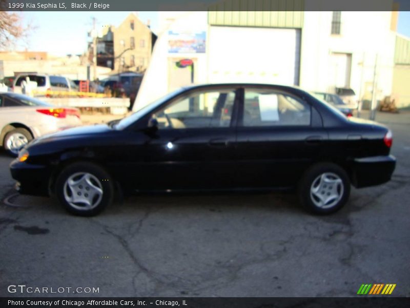 Black / Beige 1999 Kia Sephia LS