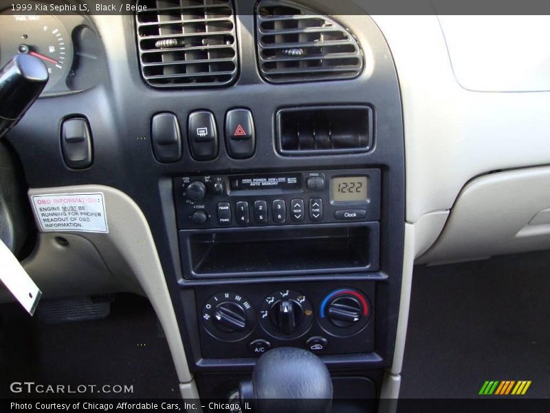 Black / Beige 1999 Kia Sephia LS