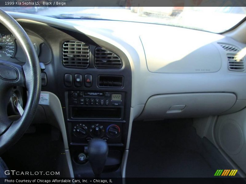 Black / Beige 1999 Kia Sephia LS