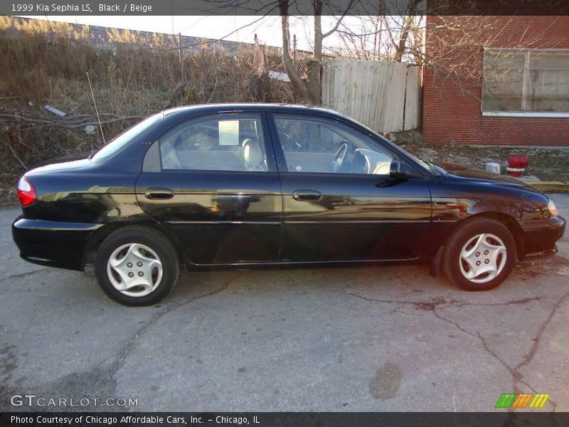 Black / Beige 1999 Kia Sephia LS