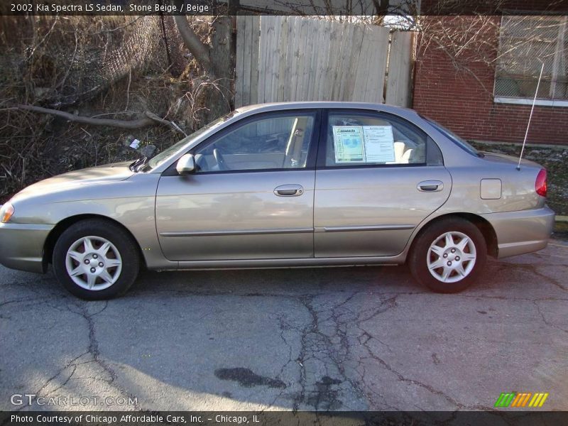 Stone Beige / Beige 2002 Kia Spectra LS Sedan