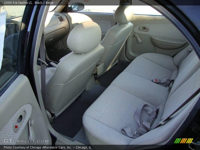 Black / Beige 1999 Kia Sephia LS